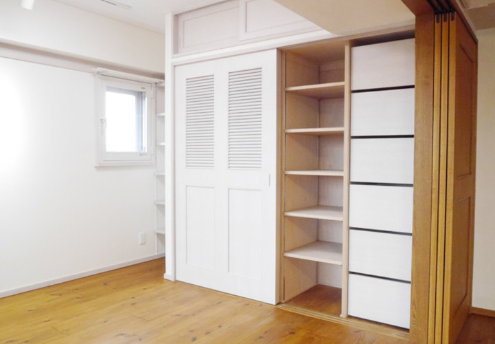 子供室のたっぷり収納
