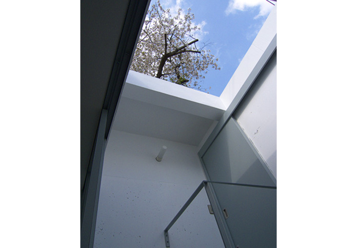 絵画のような空と桜が見える家