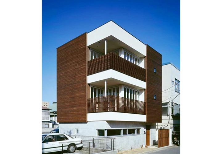 L字型に光を取り込む工夫の外観