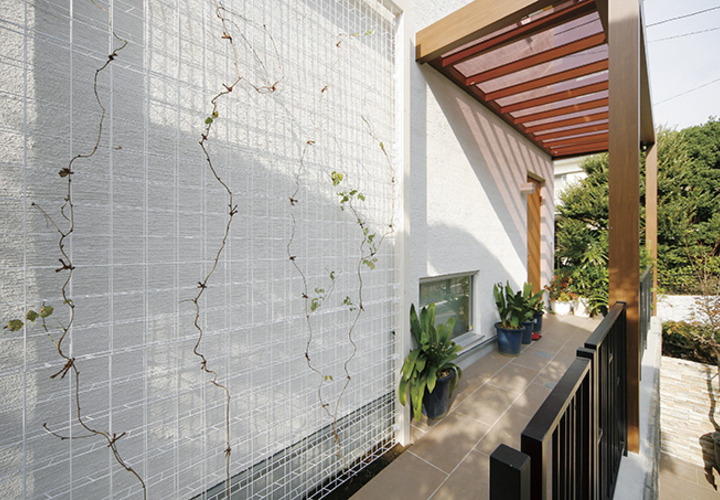 緑のカーテン用フェンス