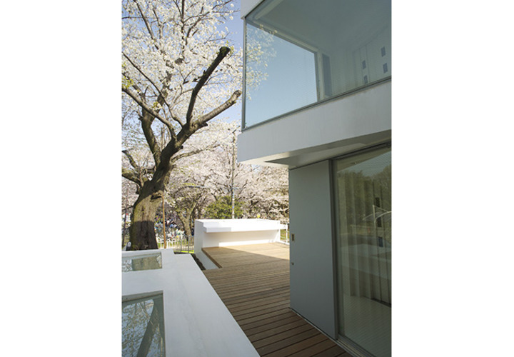 お花見に最適なウッドデッキ