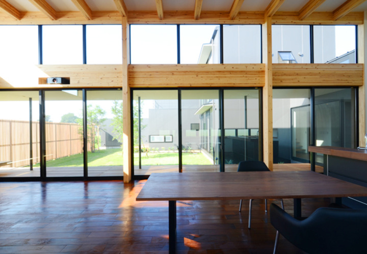 SE構法の柱と梁