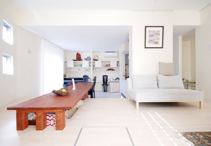 壁に沿ったワークスペース