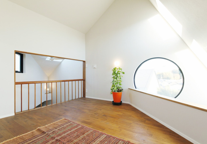 地形を活かした部屋