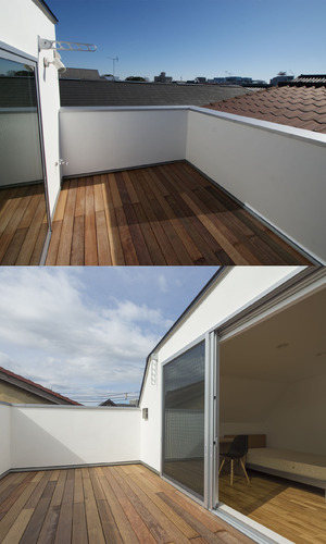 サブ１５・南側に面した３階ルーフバルコニー