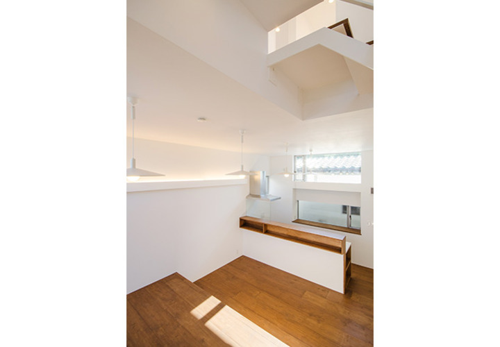 段差を利用した空間作り