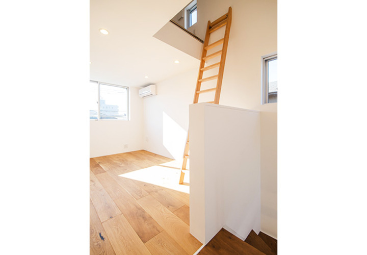 ロフトと遊び心を感じるはしご