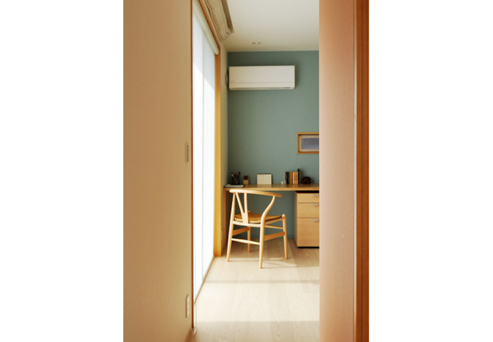 一人の時間が落ち着く書斎スペース