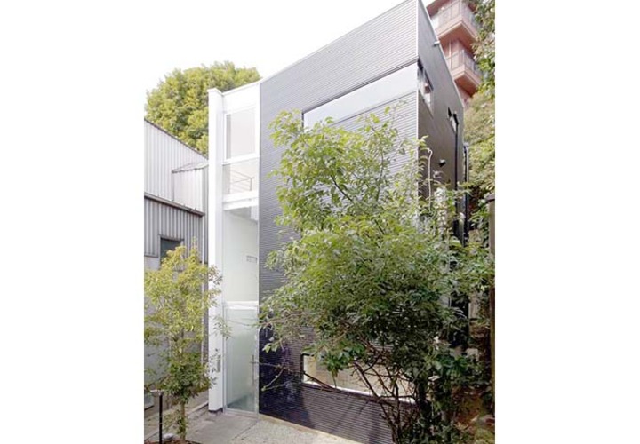 緑の中に佇む家