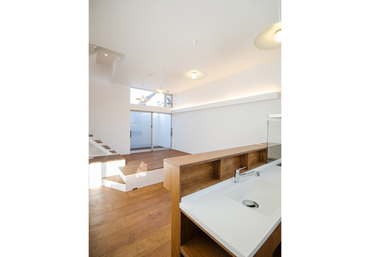 おしゃれな照明器具のあるLDK