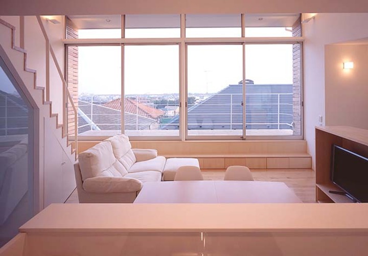 カウンターキッチンからの眺めも抜群