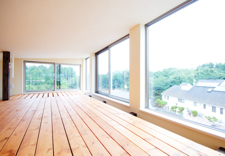 パノラマビューの見える大空間