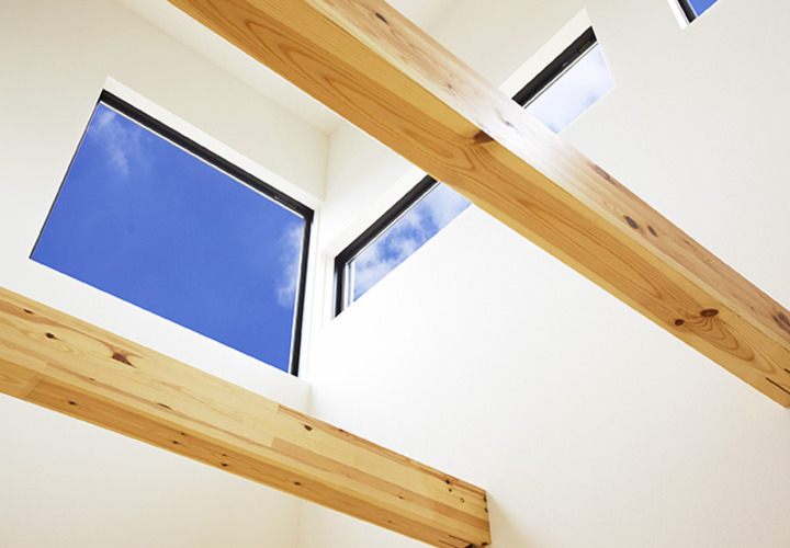 吹抜部分の採光には、ハイサイドライトで！