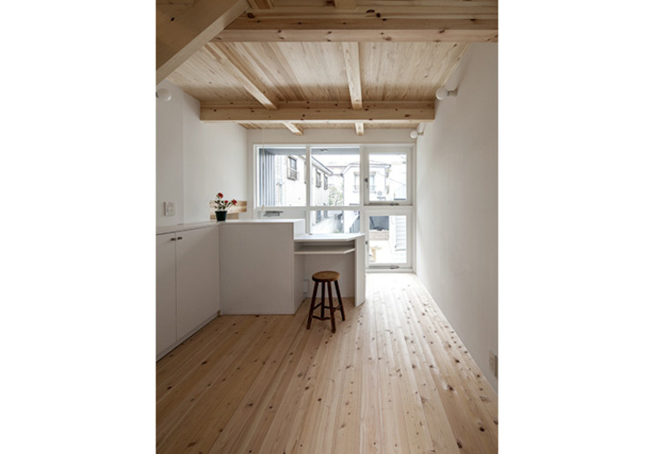 敷地10坪に7層からなる住宅ーリビング