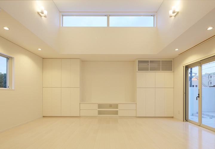 リビングの造り付け家具