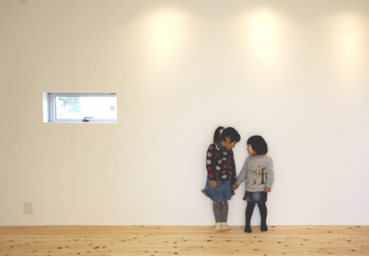 ギャラリーにもなる壁