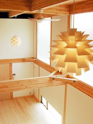 吹き抜け大空間の家