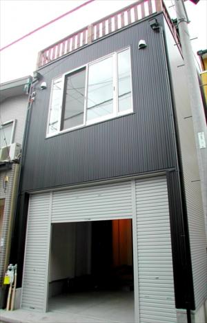 狭小3階建てビルトインガレージ