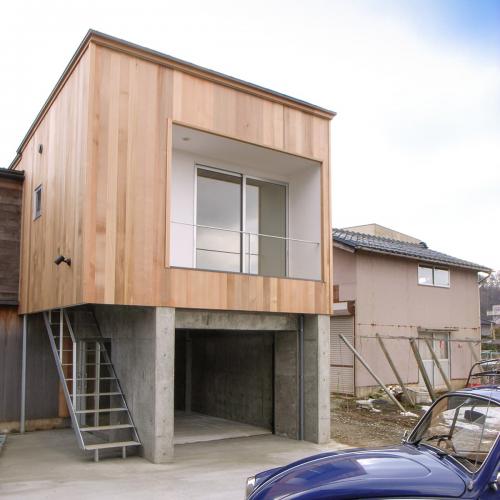 大桑のゲストハウス｜混構造の小さなゲストハウス