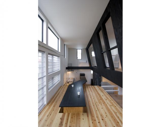 6つの床レベルの家