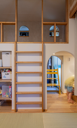 アーチ壁とヌック