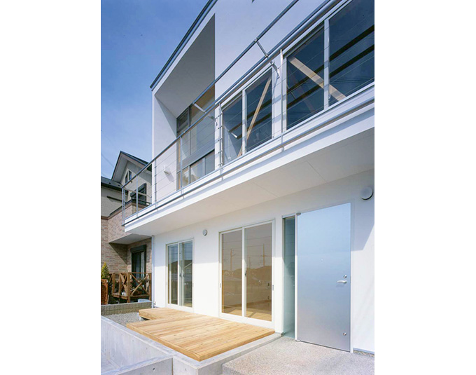 漆喰塗りの外観