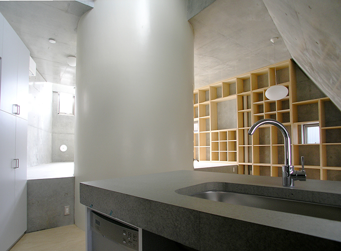 カウンターキッチンからの眺め