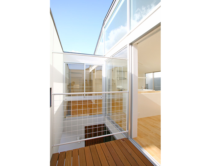 開放的な２Ｆデッキ