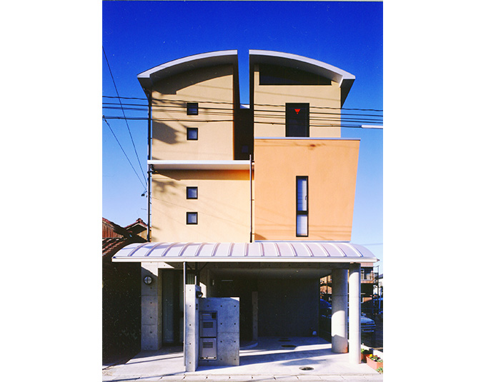 各部屋により異なるデザインの外観