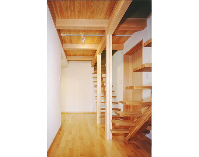 遊び心のある2階への階段