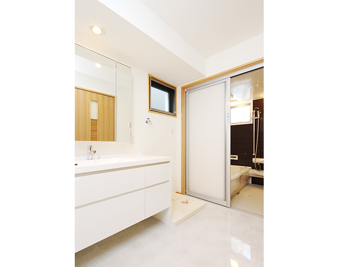 清潔感のある水廻りスペース