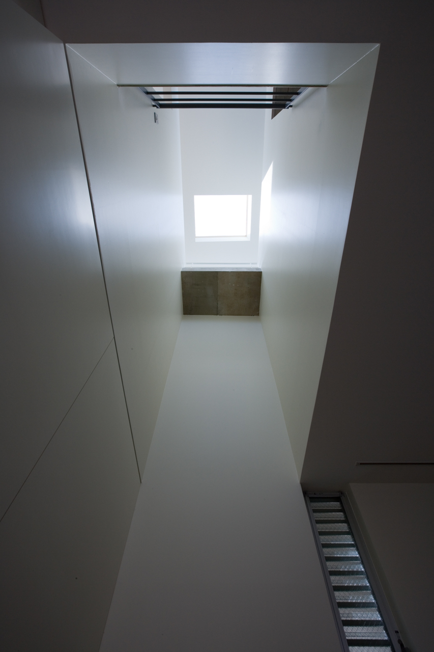 トップライトからの自然の光で明るく爽やかな空間に