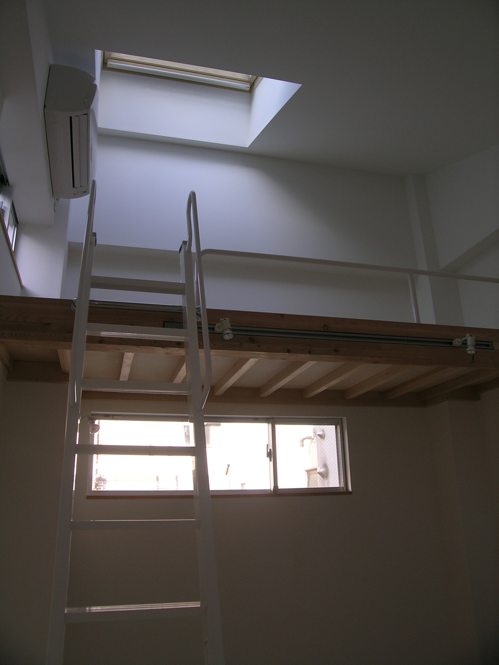 あちこちにあるトップライトやハイサイドライトが楽しい室内