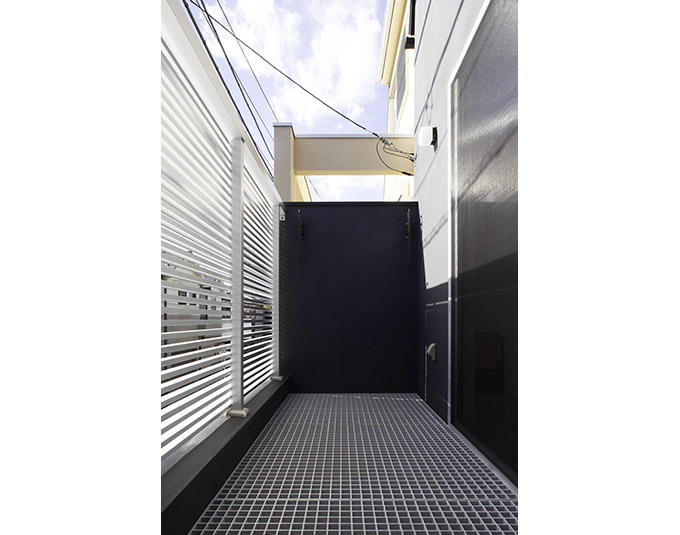 通気性のいいバルコニー