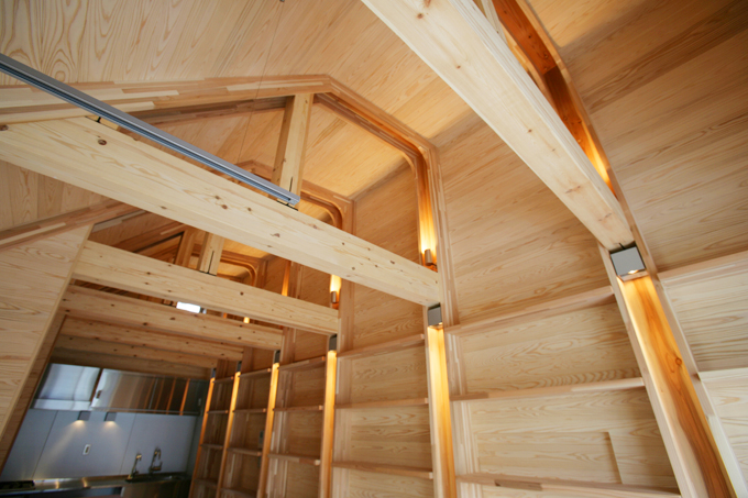 空間のアクセントとなるライティング