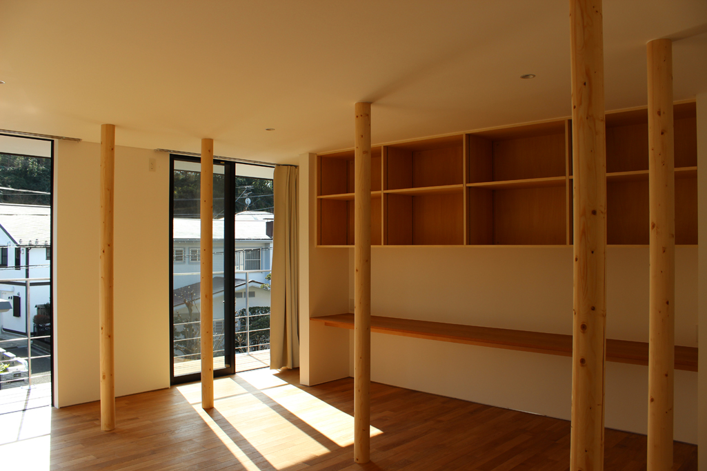 金沢文庫の家　２階リビング