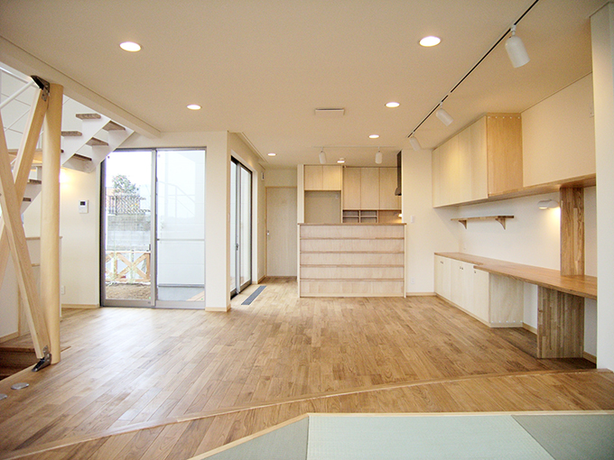 無垢フローリングの優しい印象