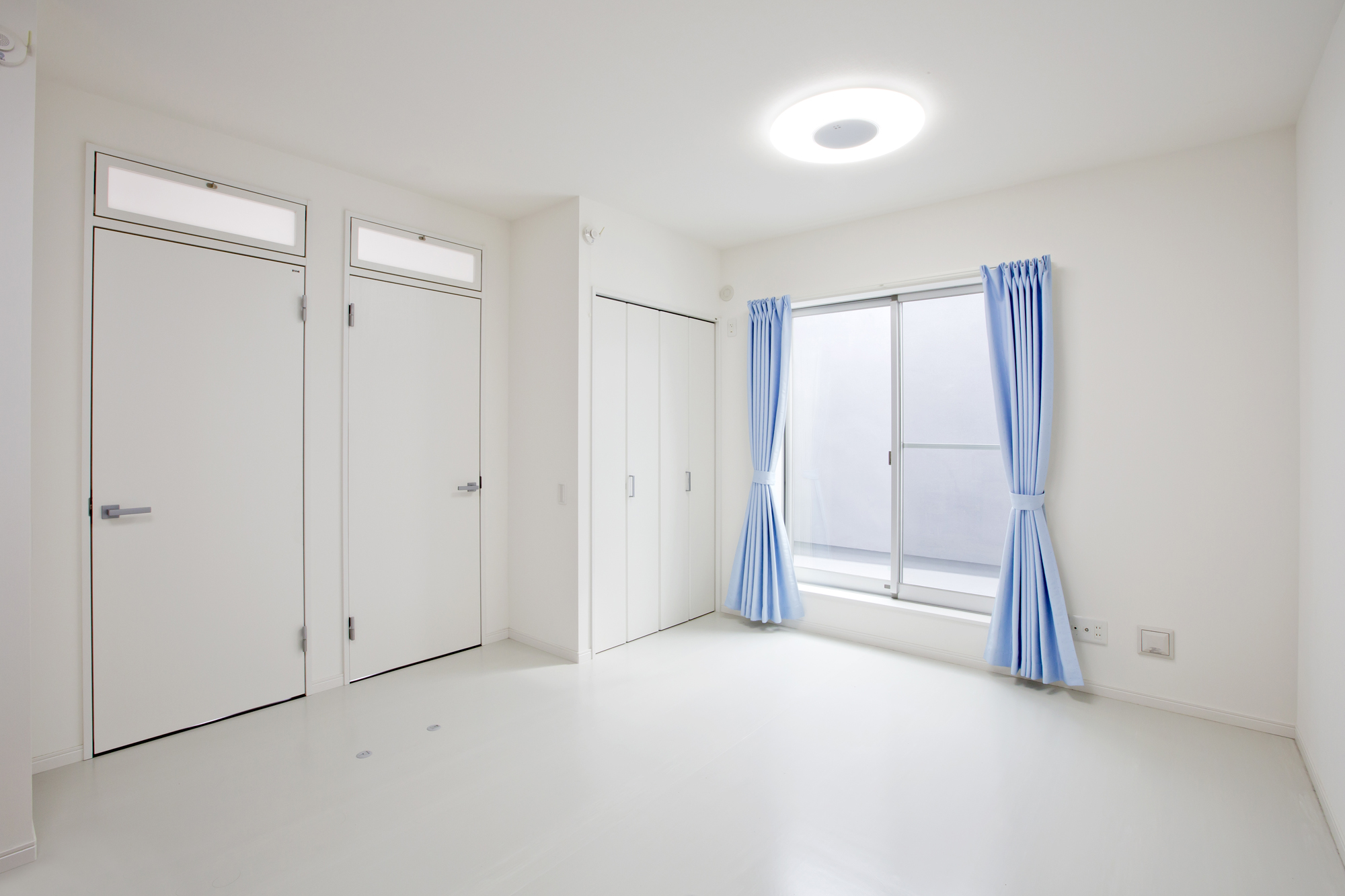 将来2つの部屋に分割できるように左右対称になる子供部屋