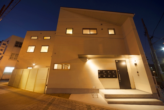 シェアハウスの夜景