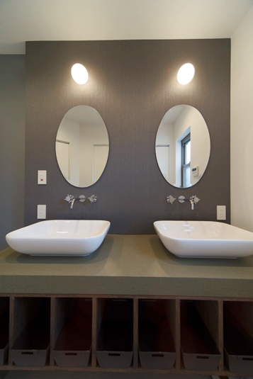 シェアハウスの洗面室