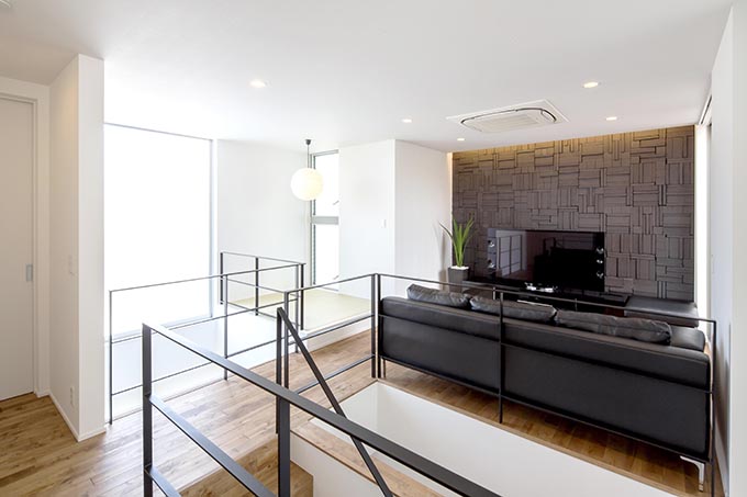 風の通る開放的なリビング