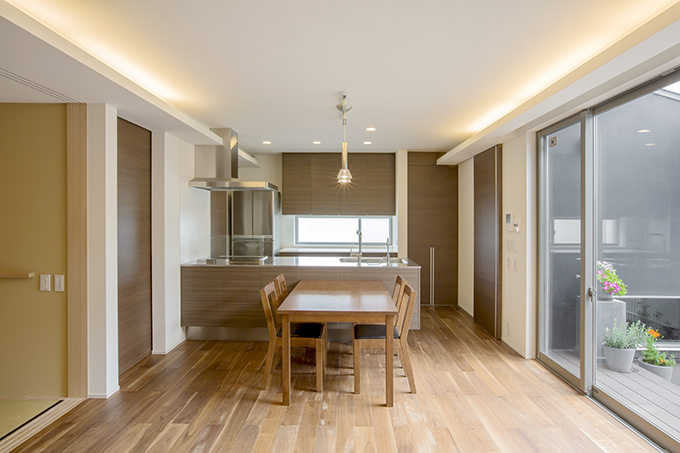 広々として視界のよい明るいLDK