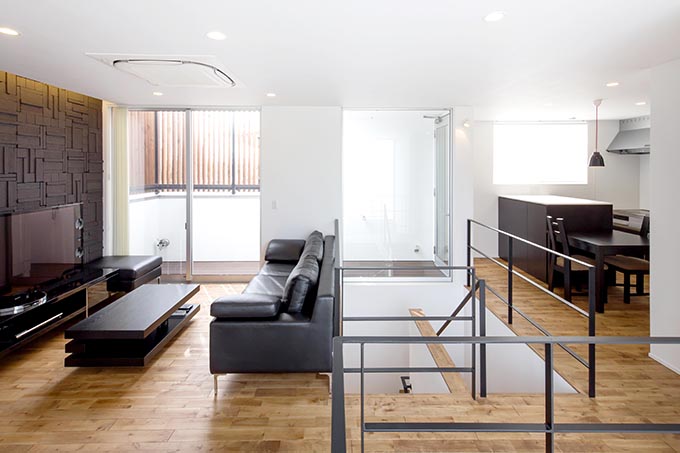 スペースを生かした風の通るLDK