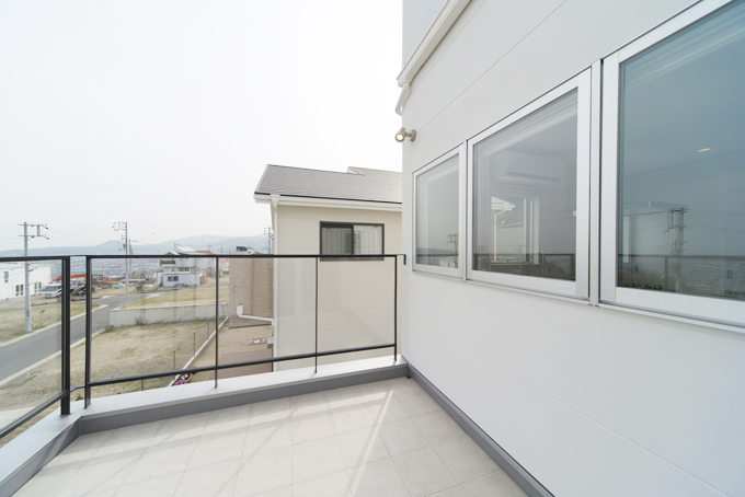 素晴らしい眺めの２階テラス