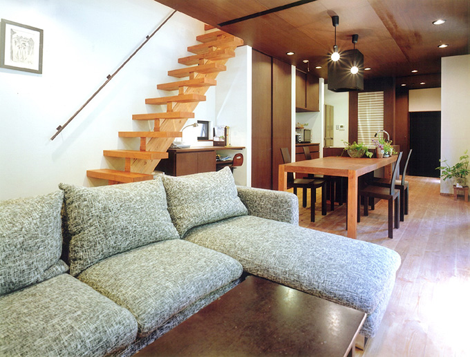 直線的に繋がるLDK