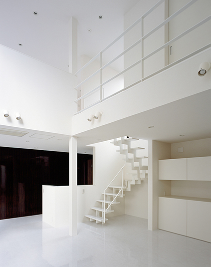 リビングと2階廊下が繋がる空間