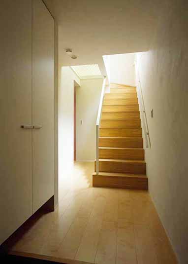 木の階段スペース