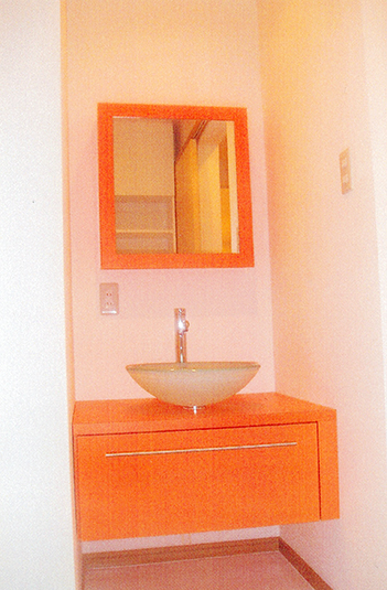 コンパクトな洗面スペース