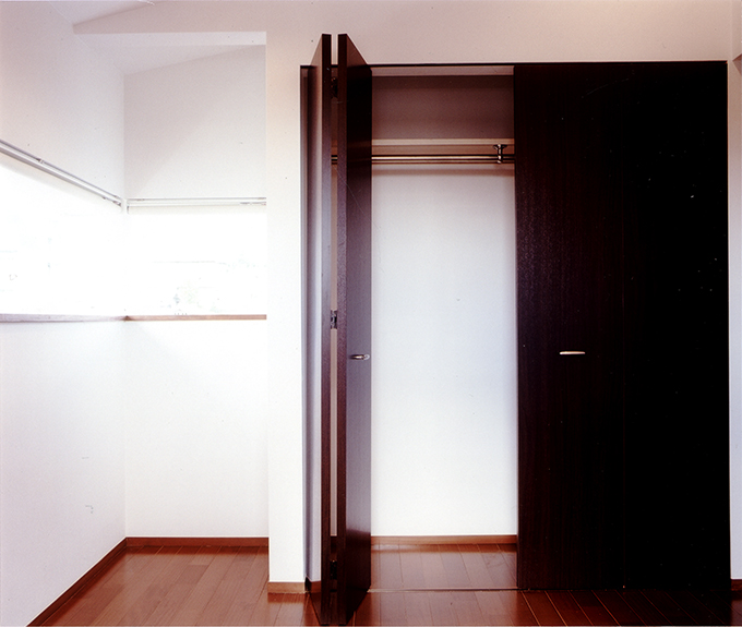 ゆったりとした収納スペース