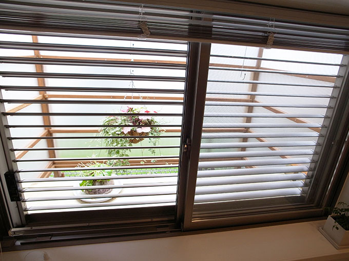 囲いを設けたガーデニングスポット